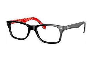 Ray-Ban RX5228 2479 Black On Red