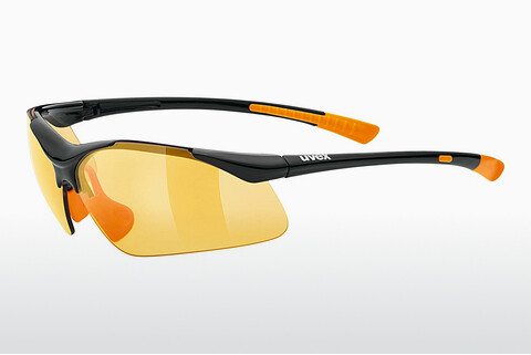 solbrille UVEX SPORTS sportstyle 223 black-orange