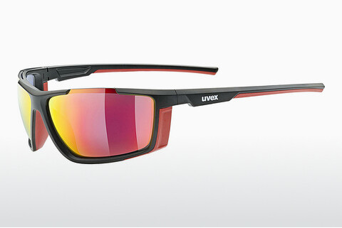 solbrille UVEX SPORTS sportstyle 310 black mat red