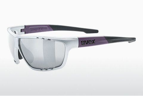 solbrille UVEX SPORTS sportstyle 706 silver plum mat