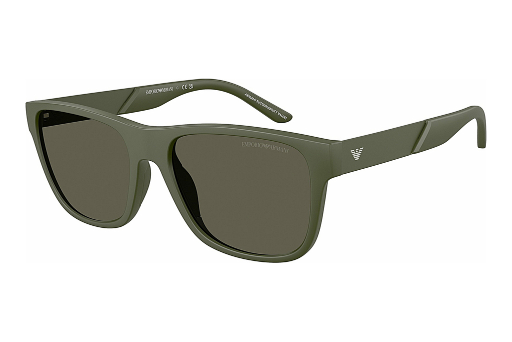 Emporio Armani   EA4243 618471 Dark BrownMatte Green