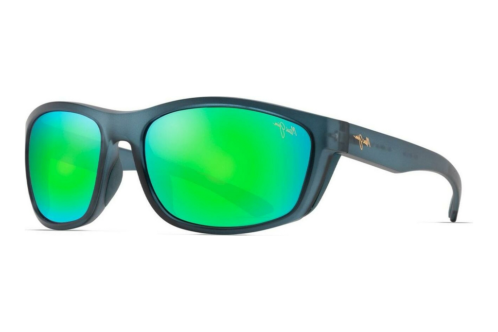 Maui Jim   Nuu Landing GM869-03 MAUIGreen®Matte Teal w/Aquamarine Rubber