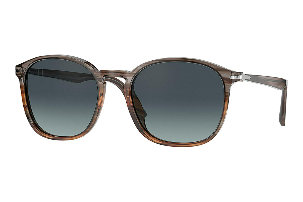 Persol   PO3215S 1137Q8 AZURE GRADIENT BLUESTRIPED GREY/GRADIENT BROWN