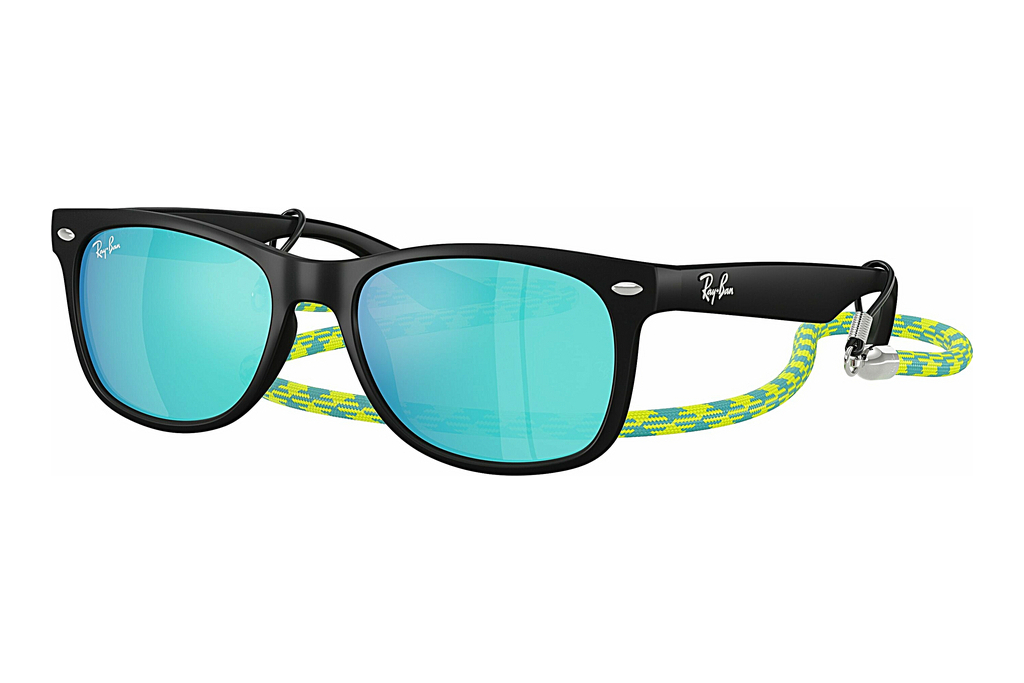 Ray-Ban Kids   RJ9052S 702855 Light Green Mirror BlueRubber Black