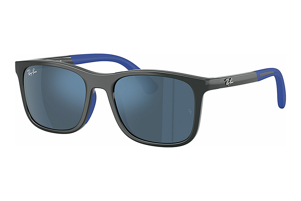 Ray-Ban Kids   RJ9084S 715155 Dark Blue Mirror BlueGrey On Rubber Blue