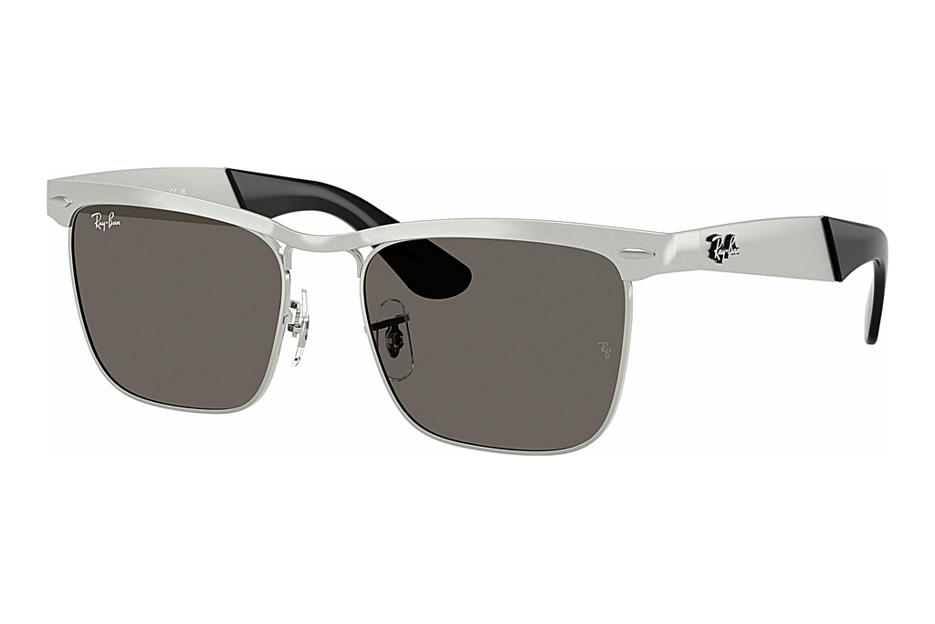 Ray-Ban   RB3875 019/B1 Dark GreySandblasted Silver On Silver