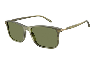 Giorgio Armani AR8218 61682A GreenMatte Striped Green