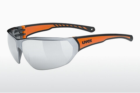 solbrille UVEX SPORTS sportstyle 204 black orange