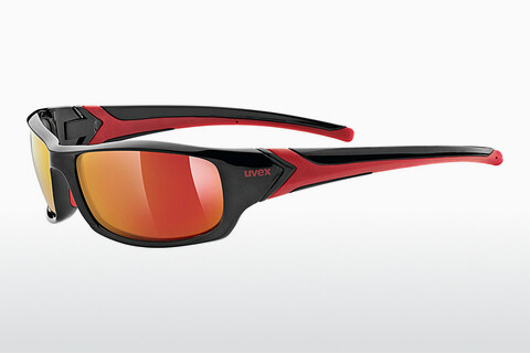 solbrille UVEX SPORTS sportstyle 211 black-red