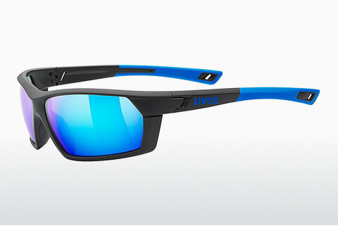 solbrille UVEX SPORTS sportstyle 225 black blue