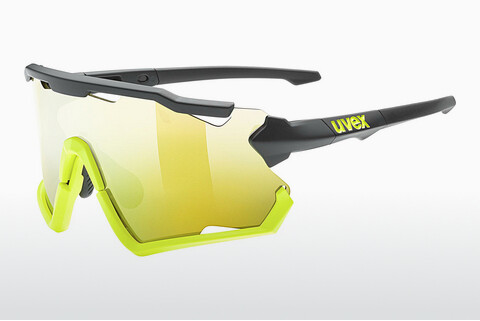 solbrille UVEX SPORTS sportstyle 228 black yellow matt