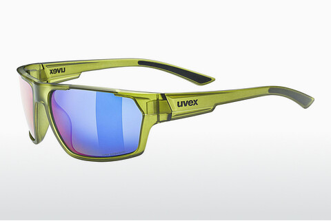 solbrille UVEX SPORTS sportstyle 233 P green mat
