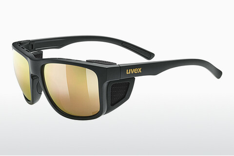 solbrille UVEX SPORTS sportstyle 312 black mat gold