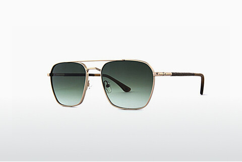 solbrille Wood Fellas Panorama (11720 curled/gold)