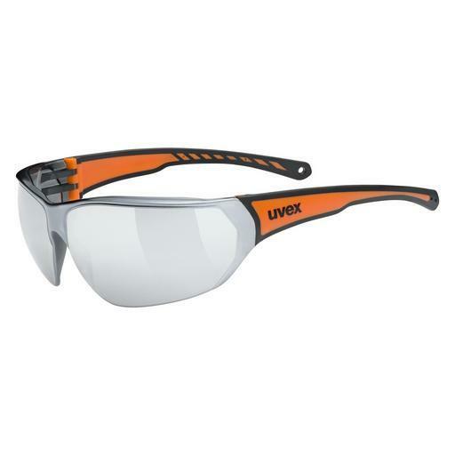 solbrille UVEX SPORTS sportstyle 204 black orange
