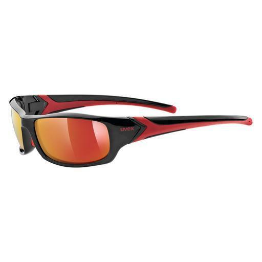 solbrille UVEX SPORTS sportstyle 211 black-red