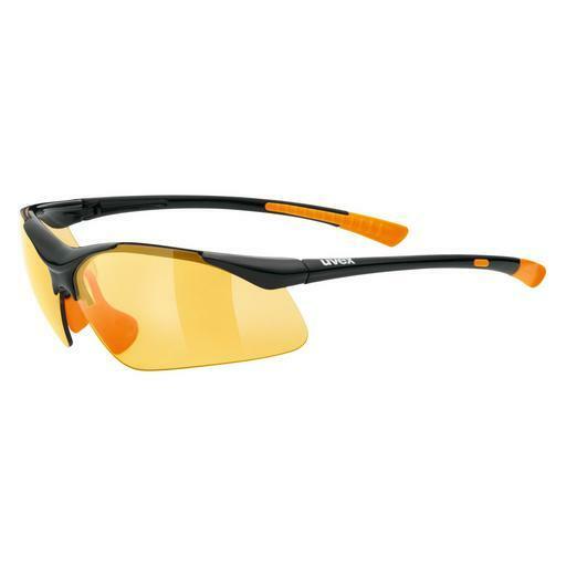 solbrille UVEX SPORTS sportstyle 223 black-orange