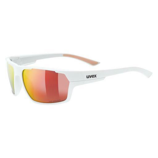 solbrille UVEX SPORTS sportstyle 233 P white mat
