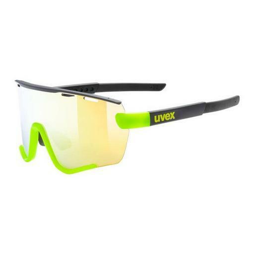 solbrille UVEX SPORTS sportstyle 236 black yellow matt