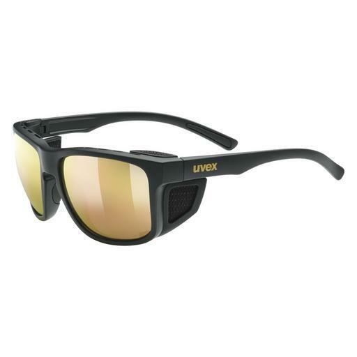 solbrille UVEX SPORTS sportstyle 312 black mat gold
